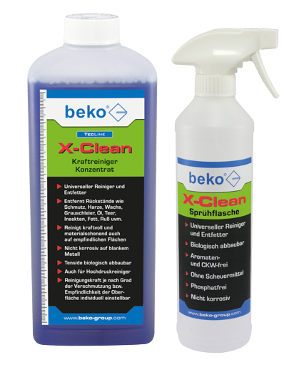 Beko SET: 1x X-Clean Kraftreiniger und 1x Sprühflasche 500 ml leer 99995009